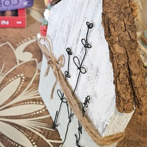 Házikó dekor fából - karácsony - karácsonyi lakásdekoráció - karácsonyi falu, házikó - Meska.hu