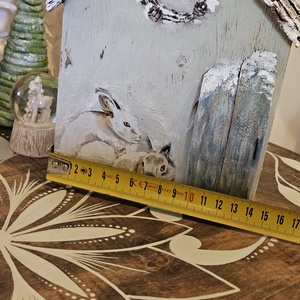 Házikó dekor fából - karácsony - karácsonyi lakásdekoráció - karácsonyi falu, házikó - Meska.hu