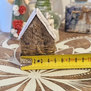 Házikó dekor fából - karácsony - karácsonyi lakásdekoráció - karácsonyi falu, házikó - Meska.hu