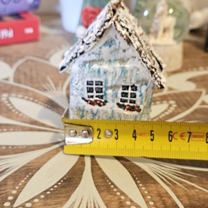 Házikó dekor fából - karácsony - karácsonyi lakásdekoráció - karácsonyi falu, házikó - Meska.hu