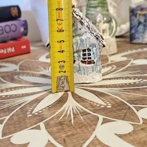 Házikó dekor fából - karácsony - karácsonyi lakásdekoráció - karácsonyi falu, házikó - Meska.hu