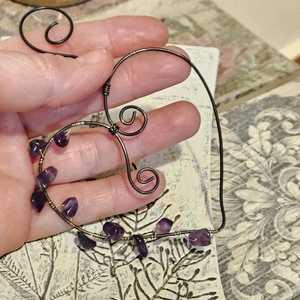 Szív ametiszttel - otthon & életmód - dekoráció - spiritualitás - ásványok - Meska.hu