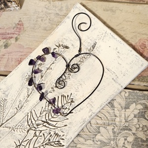 Szív ametiszttel - otthon & életmód - dekoráció - spiritualitás - ásványok - Meska.hu