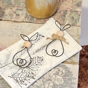 Nyuszi dekor - otthon & életmód - dekoráció - dekoratív figurák és szobrok - Meska.hu