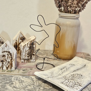 Nyuszi dekor - otthon & életmód - dekoráció - dekoratív figurák és szobrok - Meska.hu