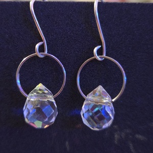 Esőcsepp fülbevaló, Ékszer, Fülbevaló, Lógó csepp fülbevaló, Ékszerkészítés, MESKA