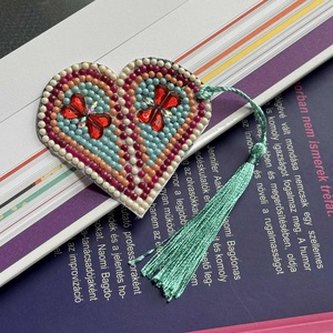 Szív alakú könyvjelző, Könyv & Zene, Könyvjelző, Mindenmás, MESKA