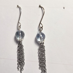 Láncos lógó fülbevaló, Ékszer, Fülbevaló, Lógó fülbevaló, Ékszerkészítés, MESKA