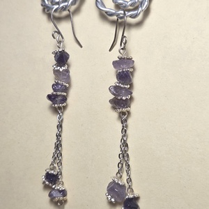 Láncos lógó fülbevaló, Ékszer, Fülbevaló, Lógó fülbevaló, Ékszerkészítés, MESKA