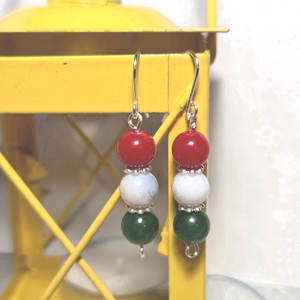 Kokárda fülbevaló - Meska.hu