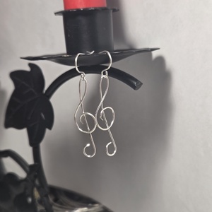 Violin fülbevaló - Meska.hu