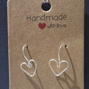 Szív alaku fülbevaló, Ékszer, Fülbevaló, Fülékszer, Ékszerkészítés, MESKA