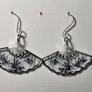 Legyezős fülbevaló, Ékszer, Fülbevaló, Lógó fülbevaló, Ékszerkészítés, MESKA