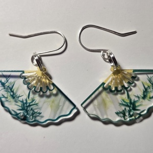 Legyezős fülbevaló - ékszer - fülbevaló - lógó fülbevaló - Meska.hu