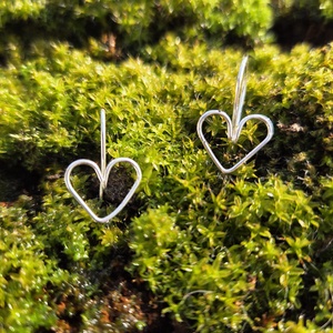 Szív alaku fülbevaló - ékszer - fülbevaló - fülékszer - Meska.hu