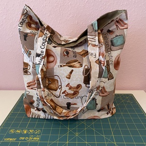 Válltáska shopping  - diy (csináld magad) - szabásminta, útmutató - varrás minták - Meska.hu