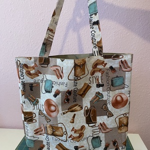Válltáska shopping  - diy (csináld magad) - szabásminta, útmutató - varrás minták - Meska.hu