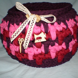 Horgolt tárolókosár -  - Meska.hu