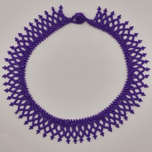 Lila csipke nyaklánc - ékszer - nyaklánc - gyöngyös nyaklánc - Meska.hu Lila csipke nyaklánc - ékszer - nyaklánc - gyöngyös nyaklánc - Meska.hu