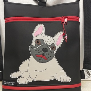 Francia bulldog 3in1  női hátitáska divattáska oldaltáska  -  - Meska.hu