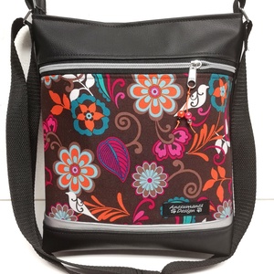 Női 26x30 crossbody oldaltáska - Birds in Flower - táska & tok - kézitáska & válltáska - vállon átvethető táska - Meska.hu