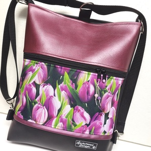 Tulipánok 3in1 hátizsák pakolós rohangálós táska - táska & tok - variálható táska - Meska.hu