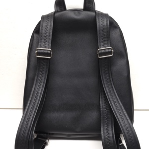Back Pack M hátizsák - Elegáns fekete csajos mandalákkal textilbőr pántokkal 33x27x10 - táska & tok - hátizsák - hátizsák - Meska.hu