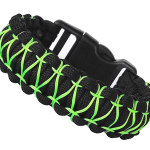 Designer túlélő paracord karkötő biztonsági csattal COBRA XX-STITCH fekete neonzöld (csuklóméret: 18-19cm), Ékszer, Karkötő, Fonott karkötő, Csomózás, Ékszerkészítés, MESKA