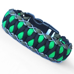 Designer túlélő paracord karkötő biztonsági csattal DRAGON EYE STITCH fekete zöld keki (csuklóméret 19-20cm) - ékszer - karkötő - fonott karkötő - Meska.hu