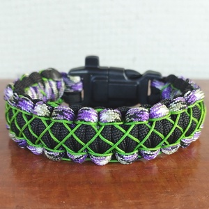 Taktikai Túlélő Paracord Karkötő 3 Funkciós Csattal COBRA X-STITCH JOKER (Csuklóméret: 20-21cm) - ékszer - karkötő - fonott karkötő - Meska.hu