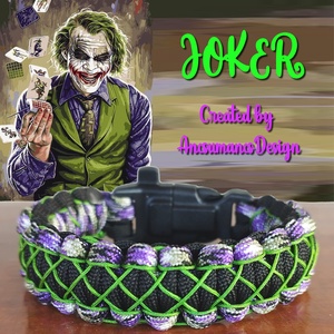 Taktikai Túlélő Paracord Karkötő 3 Funkciós Csattal COBRA X-STITCH JOKER (Csuklóméret: 20-21cm), Ékszer, Karkötő, Fonott karkötő, Csomózás, Ékszerkészítés, MESKA