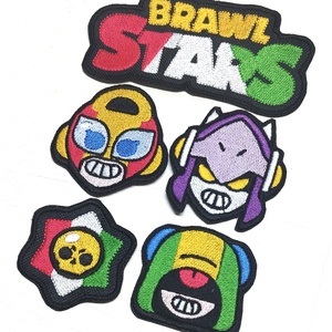 Brawl Stars Vasalható varrható hímzett felvarró folt szett 5db/szett - kellékek & szerszámok - méteráru - felvarrható, vasalható kellék - Meska.hu