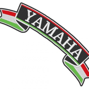 Vasalható varrható hímzett nagy felvarró motoros hátfelvarró YAMAHA szalag 26x8cm - Meska.hu