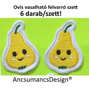 Vasalható varrható hímzett felvarró ovisjel óvodai jel Körte 5,5cm 6db/szett, Játék & Sport, Ovis felszerelés, Óvodai jelek, Hímzés, Hímzett ovis jel felvarró szett.

A szett 6 darab felvarrót tartalmaz!

Igényesen elkészített óvoda..., MESKA