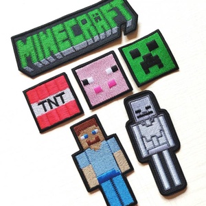 ÚJ! Vasalható varrható hímzett felvarró folt Minecraft szett 6darab/szett, Kellékek & szerszámok, Méteráru, Felvarrható, vasalható kellék, Hímzés, MESKA