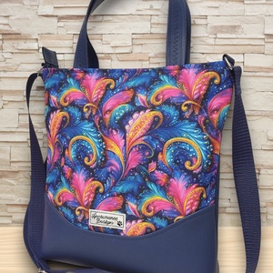 Melanie pakolós válltáska oldaltáska kézifüllel és heveder vállpánttal Karnevál - táska & tok - kézitáska & válltáska - vállon átvethető táska - Meska.hu