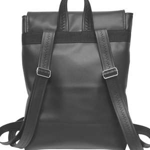 Karnevál - Bőrpántos fedélrészes pakolós Liza hátizsák 4 zsebbel 36x30x8cm - táska & tok - hátizsák - hátizsák - Meska.hu