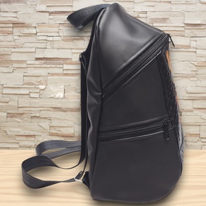 MAXIM BackPack L hátizsák textilbőr pántokkal cicás panellel 36x30x16 - táska & tok - hátizsák - hátizsák - Meska.hu