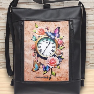 Designer órás 3in1 textilbőr hátizsák oldaltáska, Táska & Tok, Variálható táska, Varrás, MESKA