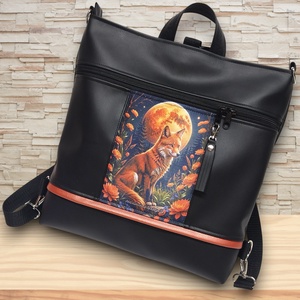 Róka holdfényben 3in1 nagy csini univerzális táska hátizsák - táska & tok - hátizsák - hátizsák - Meska.hu