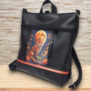 Róka holdfényben 3in1 nagy csini univerzális táska hátizsák - táska & tok - hátizsák - hátizsák - Meska.hu