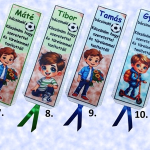 Névre szóló designer könyvjelző tanároknak tanév vége Köszönöm hogy tanítottál - könyv & zene - könyvjelző - Meska.hu