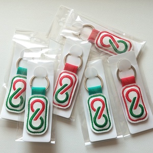 Hímzett Rendszerváltás 2026 kulcstartó (piros) - táska & tok - kulcstartó & táskadísz - kulcstartó - Meska.hu