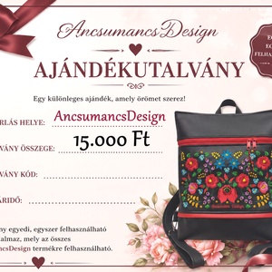 Ajándékutalvány Ancsumancsdesign termékekhez - Meska.hu