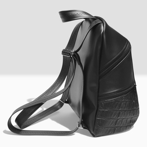 MAXIM BackPack L hátizsák - Bájos boszorkánycica fekete alapon textilbőr pántokkal 36x30x16 - táska & tok - hátizsák - hátizsák - Meska.hu
