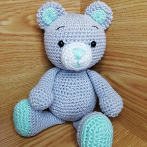 Horgolt kedves mackó - játék & sport - plüssállat & játékfigura - maci - Meska.hu