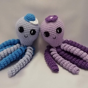 Horgolt Huncutka polip - játék & sport - plüssállat & játékfigura - polip - Meska.hu