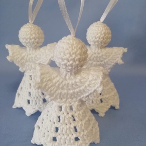 Horgolt angyalka trió - karácsony - karácsonyi lakásdekoráció - karácsonyfadíszek - Meska.hu Horgolt angyalka trió - karácsony - karácsonyi lakásdekoráció - karácsonyfadíszek - Meska.hu