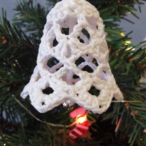 Horgolt csengő 3db/csomag - karácsony - karácsonyi lakásdekoráció - karácsonyfadíszek - Meska.hu