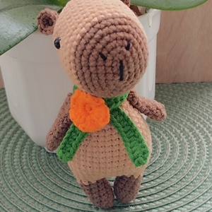 Horgolt capybara figura, Játék & Sport, Plüssállat & Játékfigura, Más figura, Horgolás, Varrás, MESKA